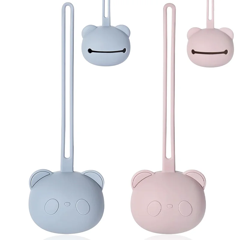1 PCS Silicone Baby Pacifier Holder Bag, Portable Pacifier Storage Container, Storage Box Cases Accessories for Stroller