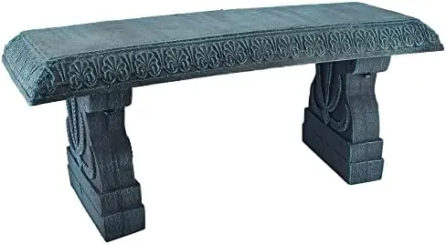 

Fiberclay Garden, Outdoor Bench, Seating for Front Porch Park Outside Furniture Decor, Brushed Teal Telescoping stool Wiggle st