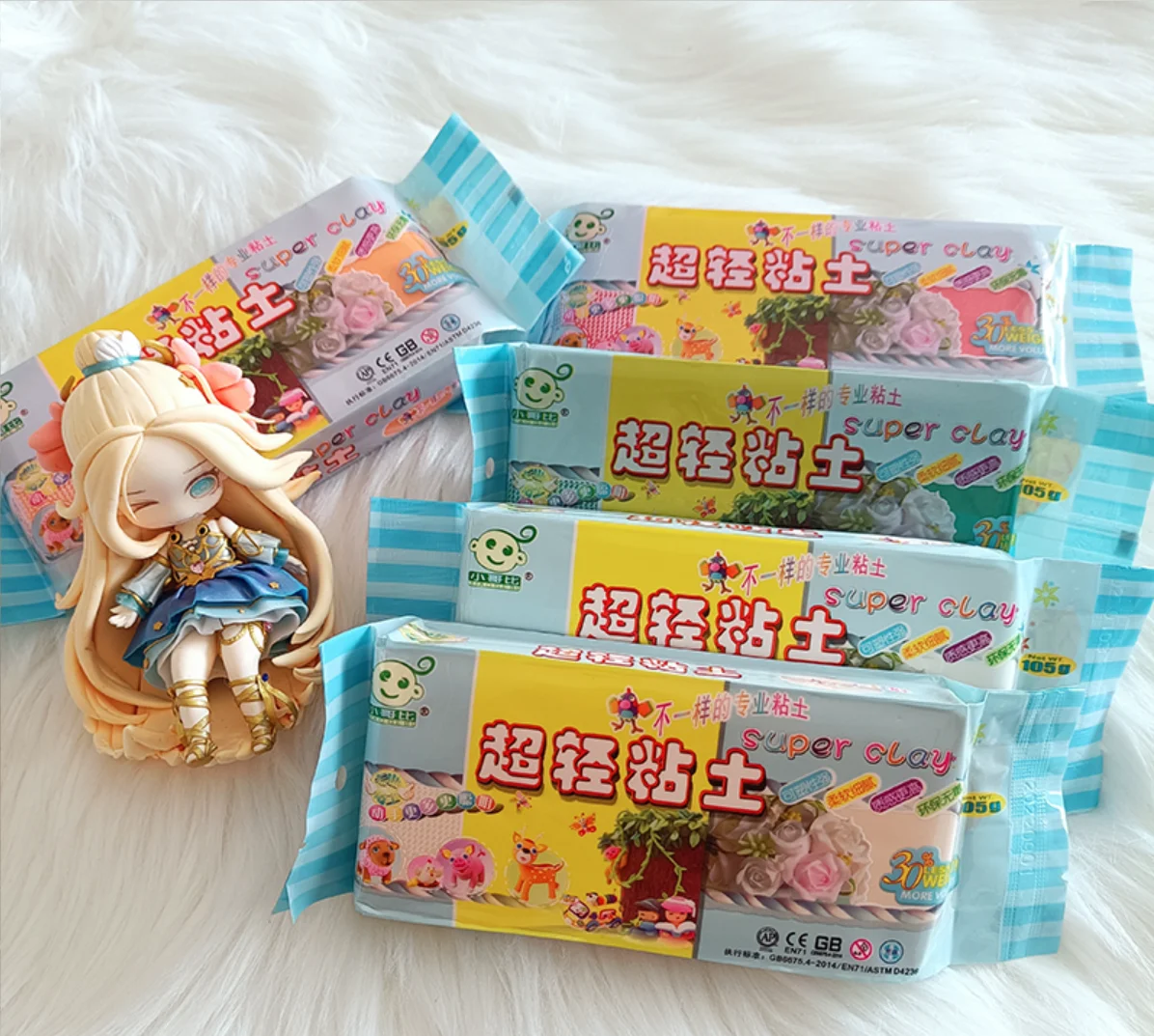 Air Dry Clay 105g per pack Figurine Doll body Dress making