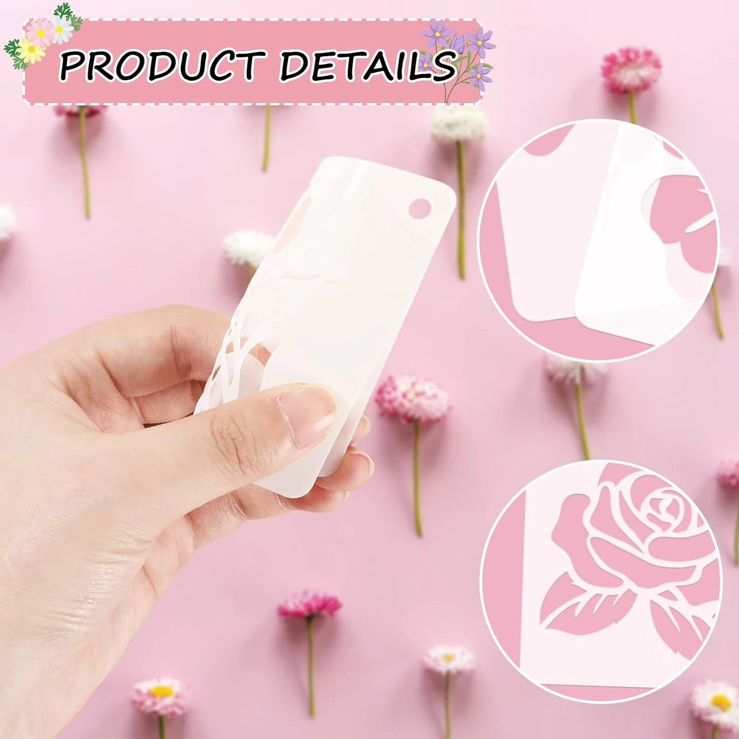 20 개/대 꽃 공예 DIY 레이어링 스텐실 실용적인 벽화 스크랩북 색칠 엠보싱 앨범 장식 예술 템플릿