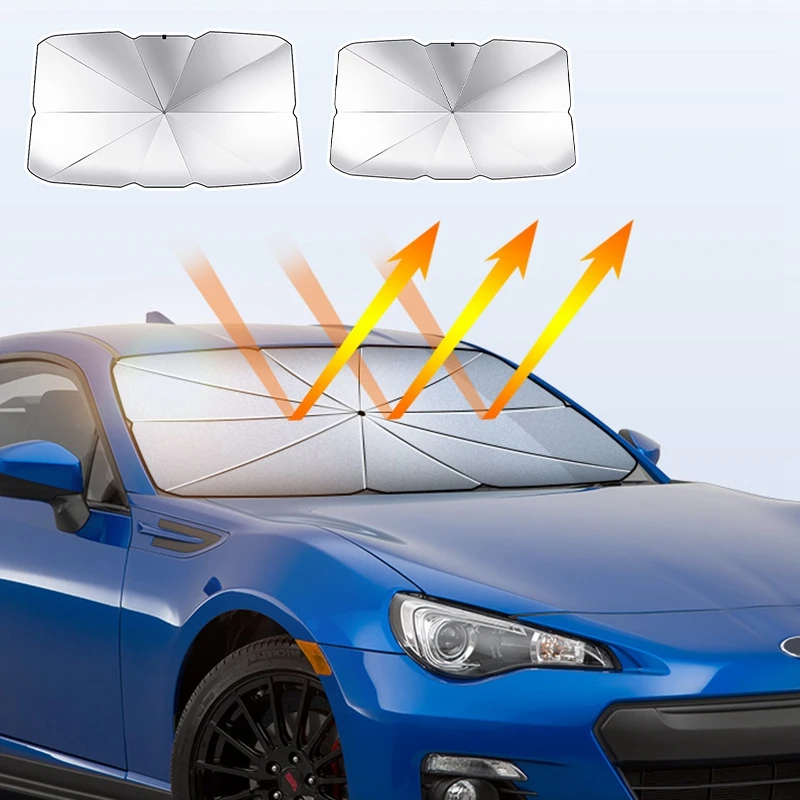 Upgraded Car Windshield SunShades Umbrella Foldable Car Sun Shade Parasol Cover Curtain UV Protection Front Window Protection