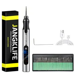 Cordless Rotary Engraving Tool Kit for Woodworking, Jewelry, Metal, and Glass (30PCs)