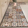 Kitchen Floor Mat Waterproof Non-slip Carpet Oil-proof Rug Home Decoration Leather No-wash Long Area Rugs Alfombra De Cocina 2