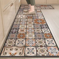 Kitchen Floor Mat Waterproof Non-slip Carpet Oil-proof Rug Home Decoration Leather No-wash Long Area Rugs Alfombra De Cocina 2