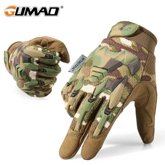 Guantes tácticos de medio dedo para niños, manoplas deportivas de camuflaje  militar, ciclismo al aire libre, escalada, Fitness, Verano - AliExpress