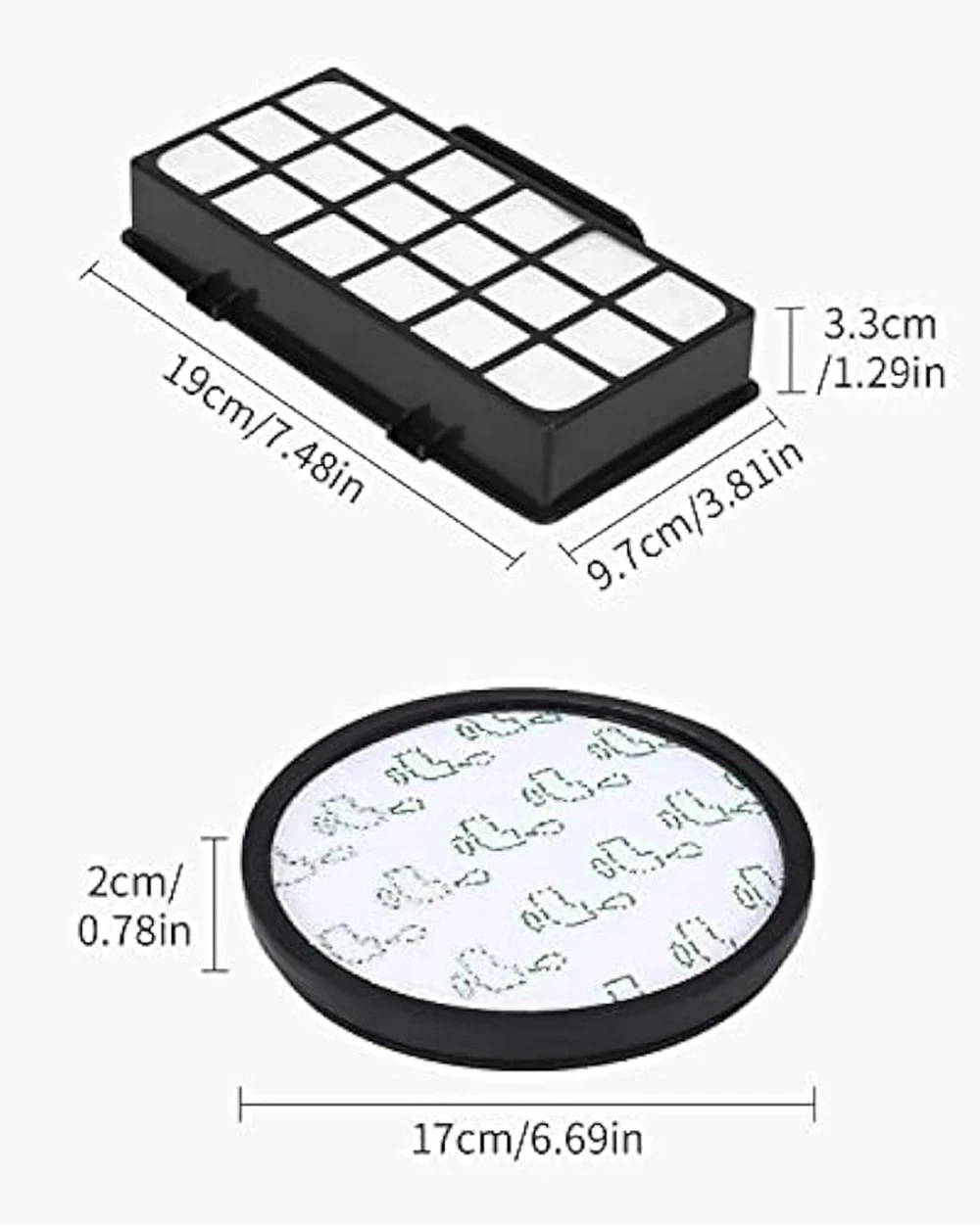 Replacement filters for Rowenta X-Trem Power Cyclonic vacuum cleaner RO6941EA RO6951EA RO6963EA RO6971EA RO6984EA RO6993EA vacuum cleaner accessories