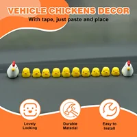 Cute Mini Chickens Car Dashboard Accessories Fun Chicks Car Rearview Mirror Decor Interior Ornaments Fairy Garden Home Car Gifts 5