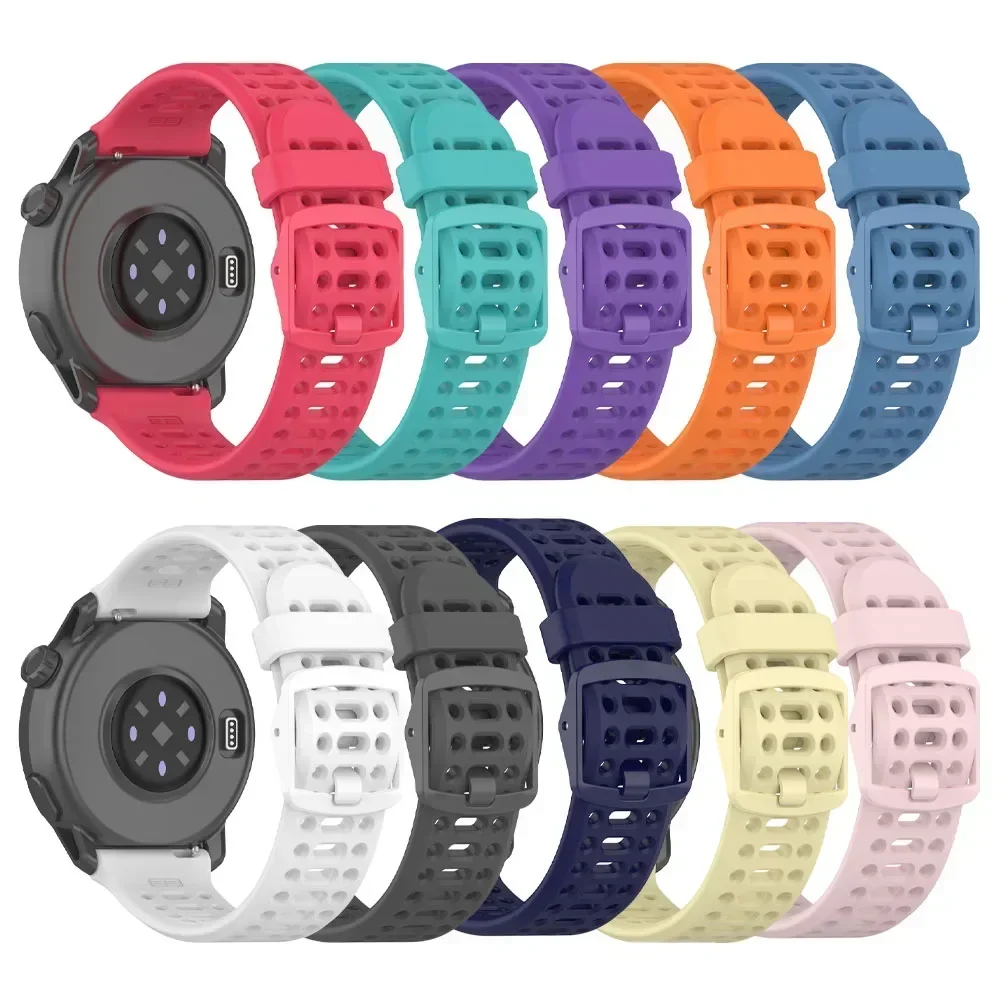 Silicone Sports Bracelet - Universal Smartwatch Strap (20/22mm)