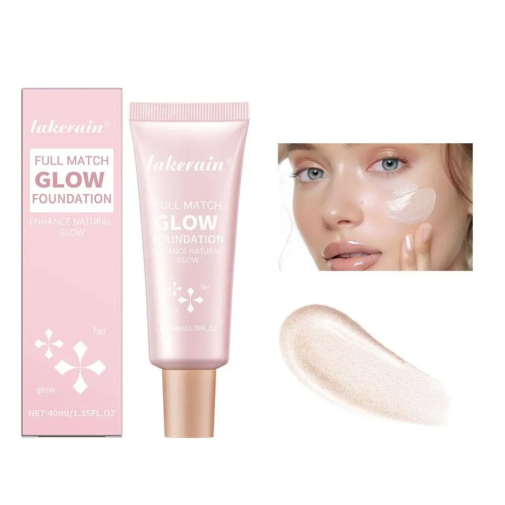 Lakerain Glow Foundation Liquid Long Lasting Natural Cosmetic Waterproof Moisturizing And Concealer Cream Transparent Light F2d5
