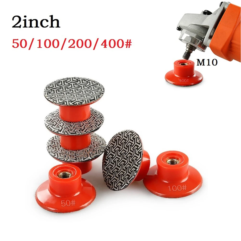 

Polishing Pad 2Inch 50mm M10 Electroplated Diamond Polishing Pads Tile Concrete Sanding Disc Durable And Practical Polishing Pad
