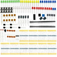 New Electronics Components Basic Starter Kit for Arduino UNO MEGA2560 Raspberry Pi with LED Buzzer Capacitor Resistor 1