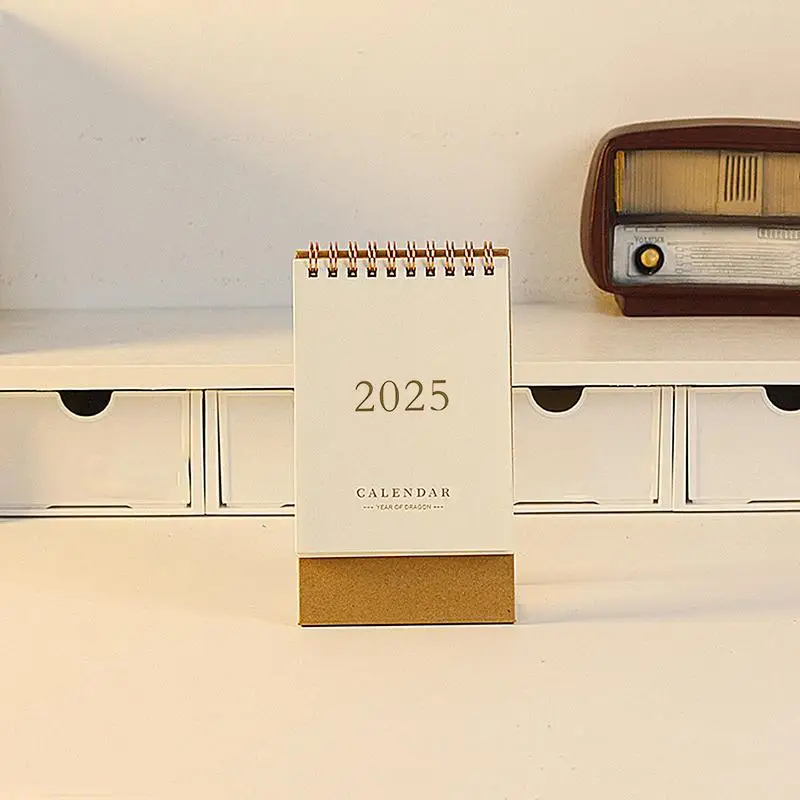 - simple style Table Desk Calendar Table Calendar Desktop Decoration Creative Coil Planning