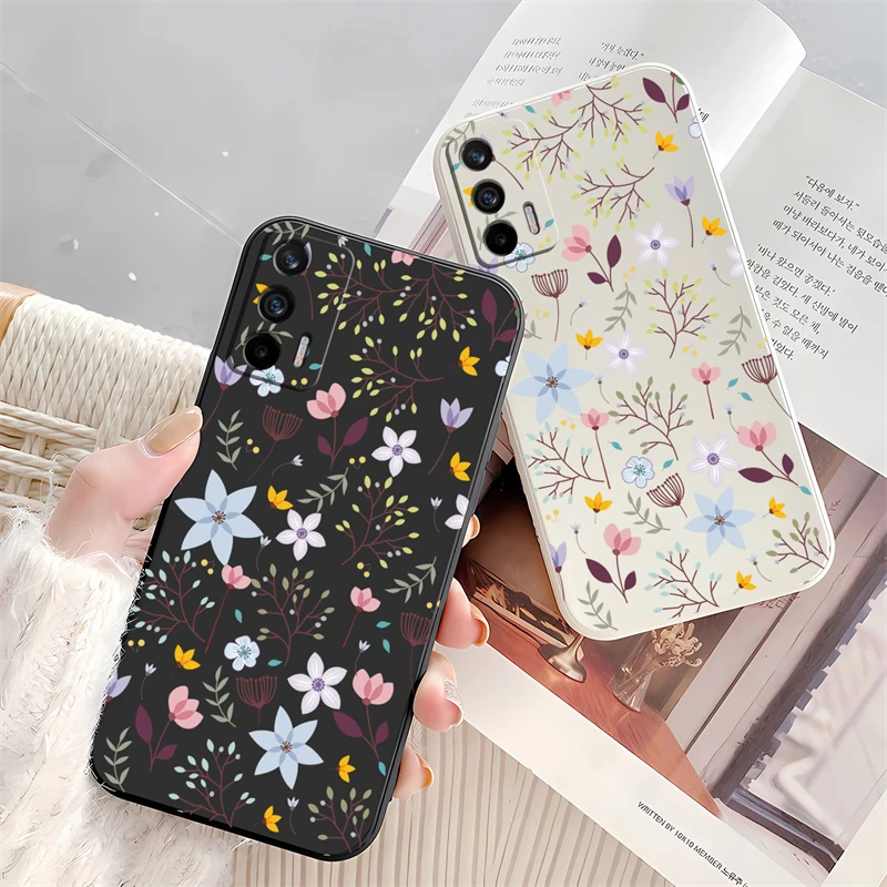 Luxury Fashion Flower Leaf Silicone Shockproof Soft Phone Case