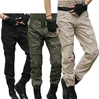 Multicam Camouflage Hunting Tactical Pants  Wear-resistant Hiking Pants Paintball Combat Cargo Pant with Knee Pads New