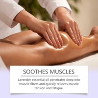 Huile essentielle de lavande hydratante pour le corps, lissage de la peau, doux, soulagement du Stress, douleurs musculaires, aide au sommeil, Spa, huile de Massage relaxante 5