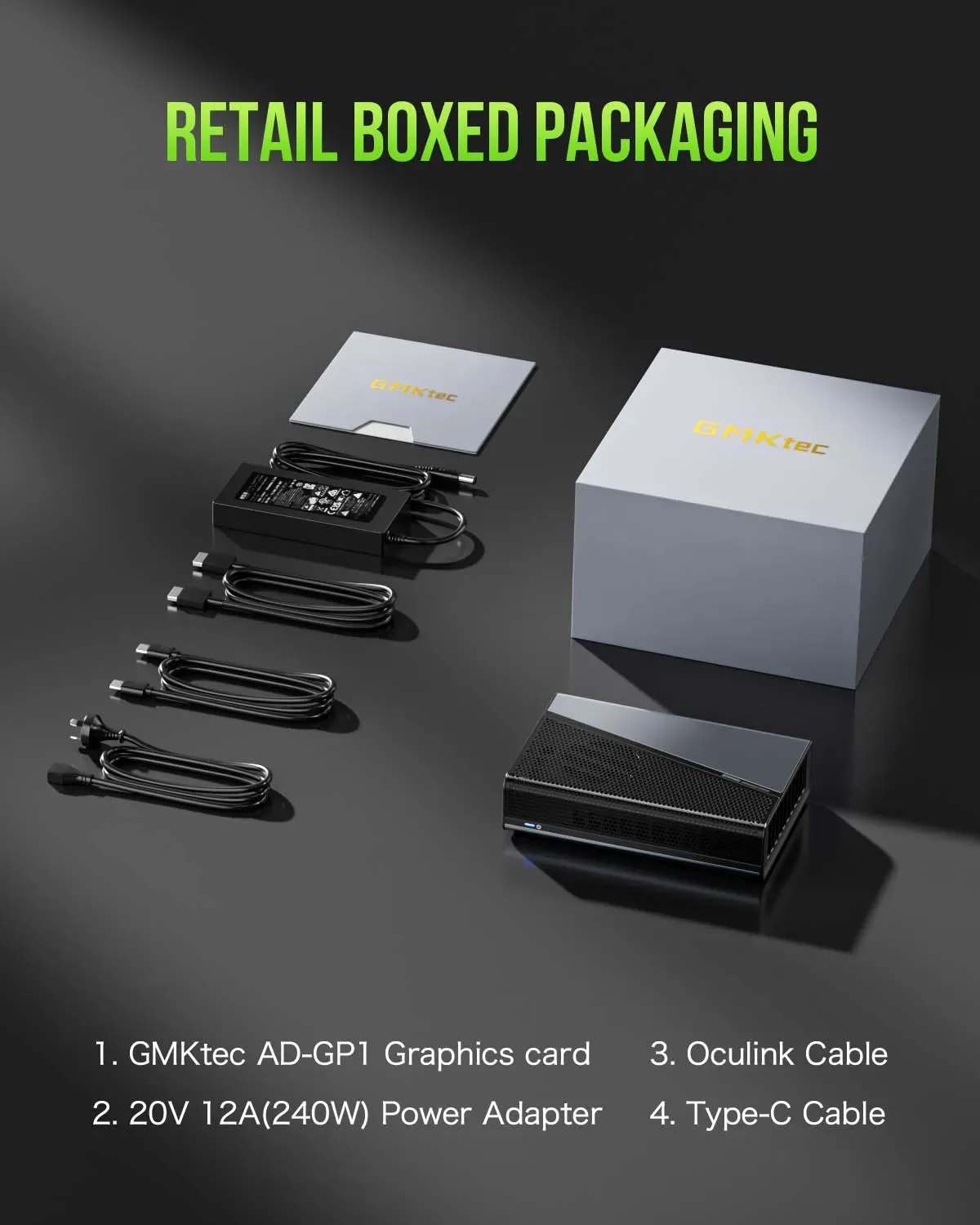 グラフィックボード・グラボ・ビデオカード GMKtec AD-GP1 GMKtec AD-GP1 Graphics Card RX 7600M XT 8GB GDDR6 2300MHz
