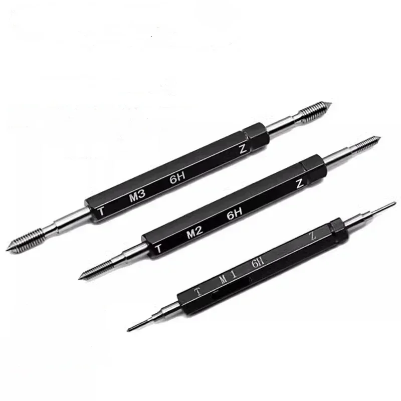 Thread Gauge Tool Metric Gauge Thread Plug Gauge 6H M1-M3 M4 M6 M8 M10-M42 GO/NO GO Precision external Screw Gage Fine Pitch Thread Test Tool