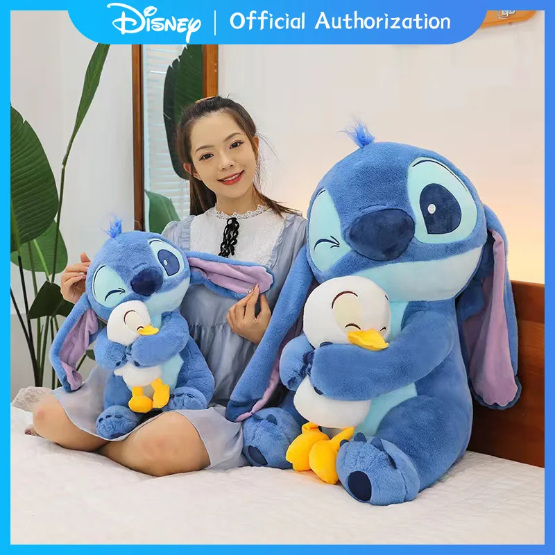 スティッチとダックのぬいぐるみ 約87cm Amazon.co.jp: Disney Store 公式ステッチアタックスナック
