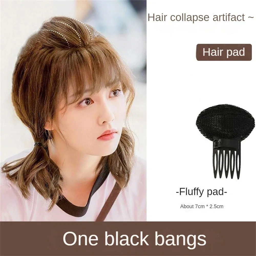 Description Picture 6 of item1~5PCS Invisible Fluffy Sponge Hair Clip Front Hair Line Volume Base Puff Cushion Hair Clips Bun Hair Styling Tool Women Hair