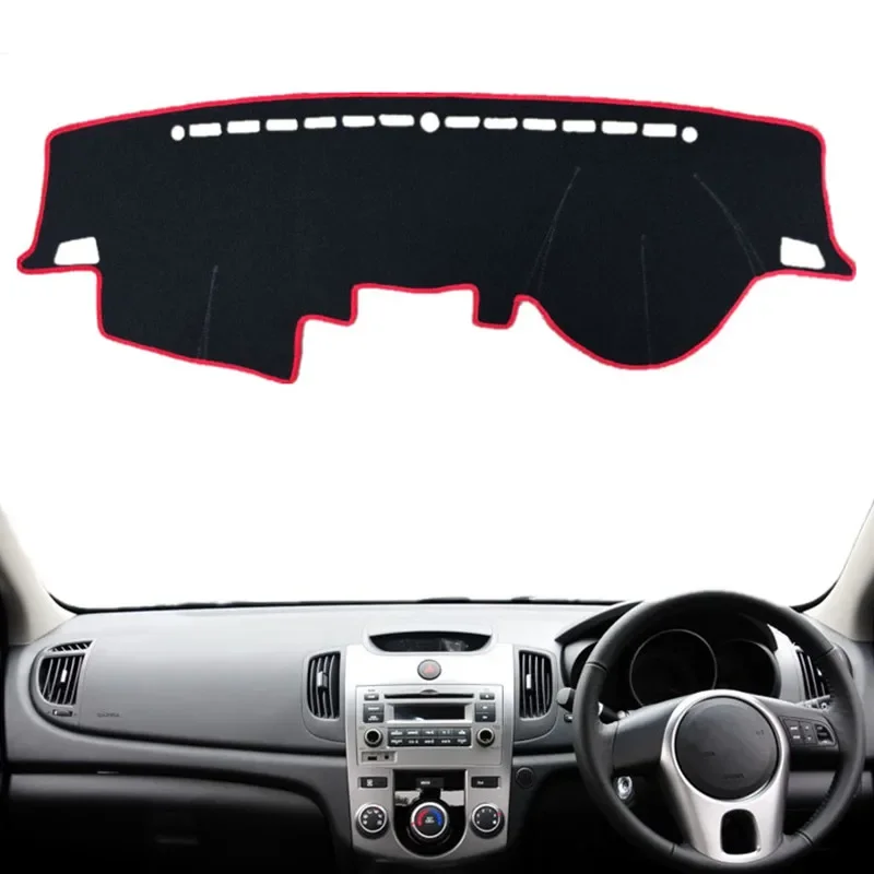 

For Kia Forte Koup Cerato 2009-2013 Dashmat Dashboard Cover Pad Mat Dash Sun Shade Instrument Carpet Car Styling Accessories RHD