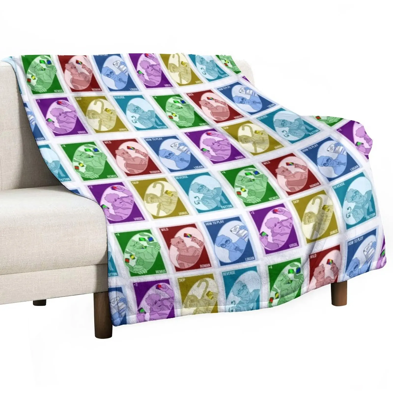 

TS - Uno Sanders Sides Throw Blanket For Sofa Decorative Bed Blankets