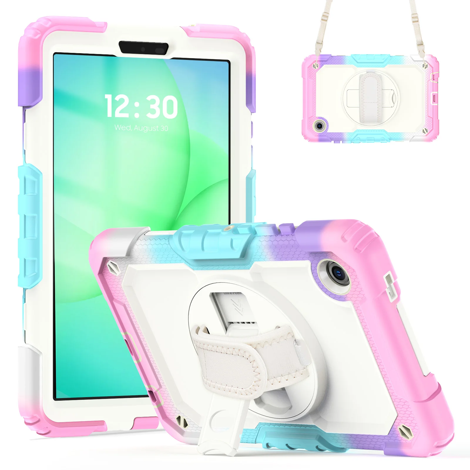 Heavy Duty 360 Rotatable Stand Armor Case with Screen Protector
