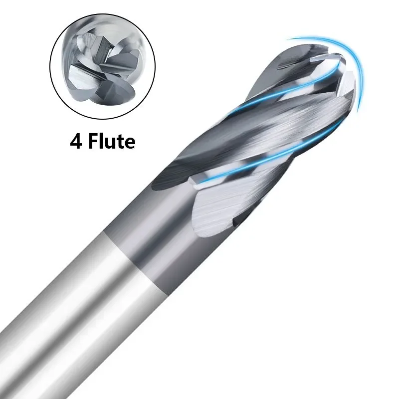 Рисунок 2 - XCAN Фреза спиральная сферическая четырехзаходная