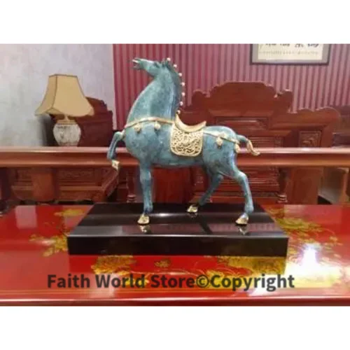 

Limited Edition -best gift #TOP office home business art Collection #Classical Tang Dynasty horse bronze Sculpture decor ART