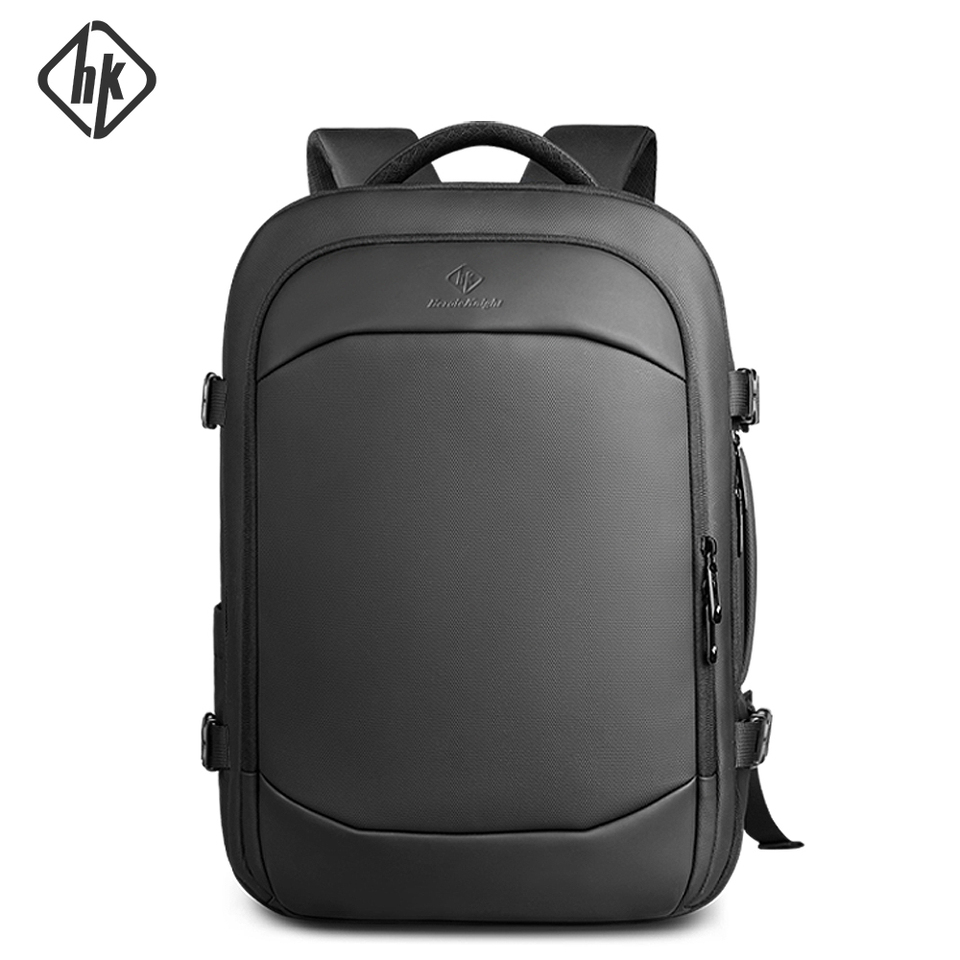 HcanKcan Men Business Backpack Waterproof 17'' Laptop Bag Large Capacity Expandable Travel Backpack Casual Work School Daypack