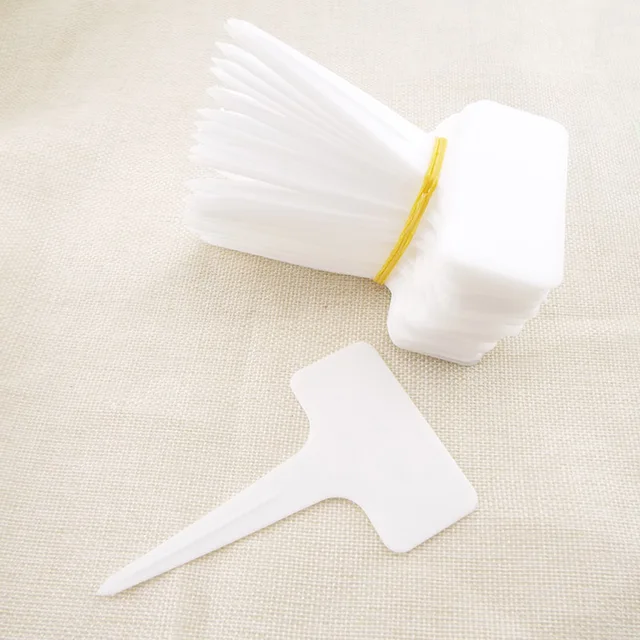 10 Cm -Es Műanyag Pvc Plant T Címkék Virágcserepek Jelölők Jelek Vízálló Gyógynövények Virágkerti Szerszámok Kellékek - Image 3