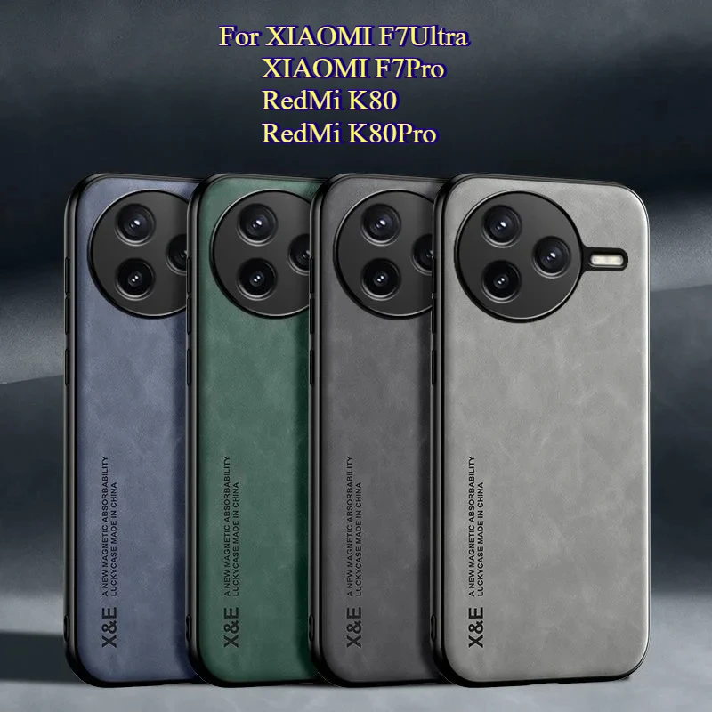Luxury PU Leather Magnetic Case with TPU Frame and Shockproof Bumper Protection