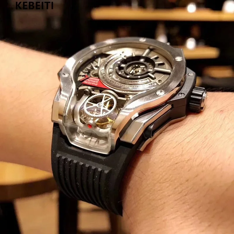 Unique Liquid Metal Watch For Men From Diablo Series Blizzard Entertainment Non-mechanical Brand Watch Movement