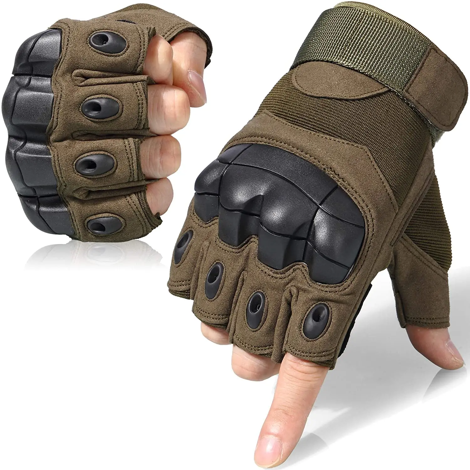 

Tactical Gloves Military Men Outdoor Airsoft Sport Combat Assault Training Protection Glove Half Finger Hunting Shooting Unisex