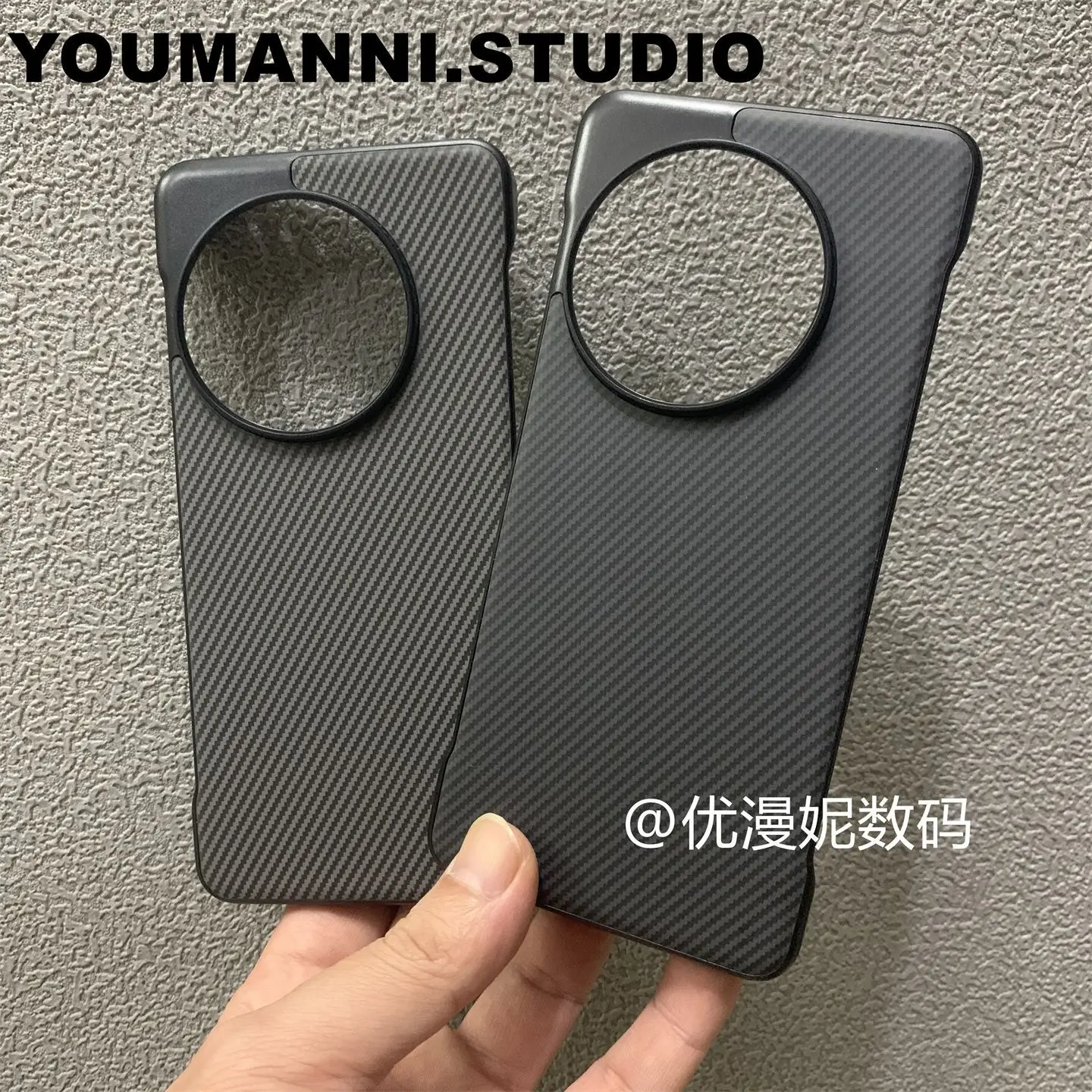 Shockproof Carbon Fibre Hard Shell Case with Wireless Charging