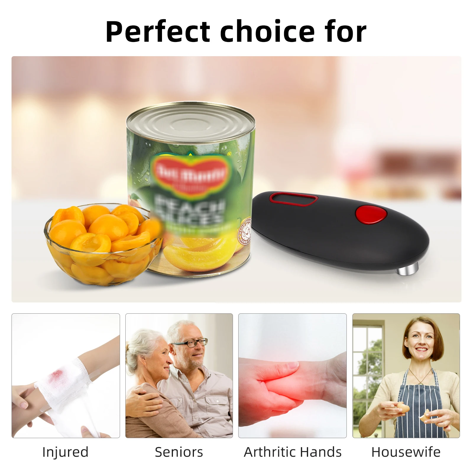 Electric Can Opener Automatic Bottle Opener Cordless One Tin Touch No Sharp Edges Handheld Jar Openers Kitchen Bar Tool gadgets