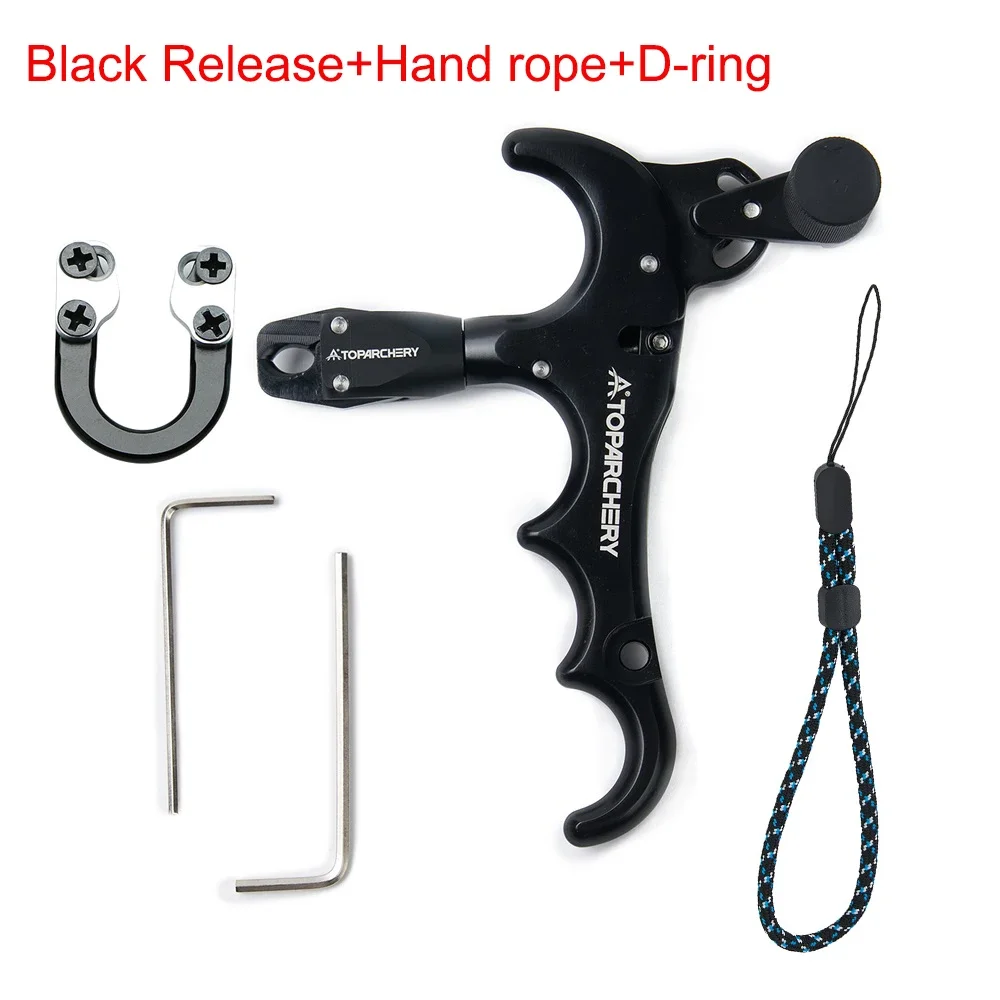 Premium Adjustable 360° Four-Finger Bow Release Aid