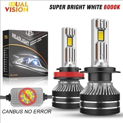 High - Power LED Headlight Bulbs with Double Copper Tubes, CANBUS Technology, 6000K Brightness, 12V Compatibility (High Power)