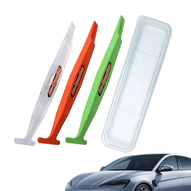 Professionale Auto Wraps Window Tint Tool Kit Window Squeegee 3-Piece Curve Slot Tint Tools Car Wrapping Detailing Prodotti Per Auto