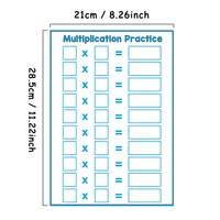 3PCS Multiplication Chart Writing Poster Practice Writing Script Children's Learning Aids Students Classroom Teaching Aids 2