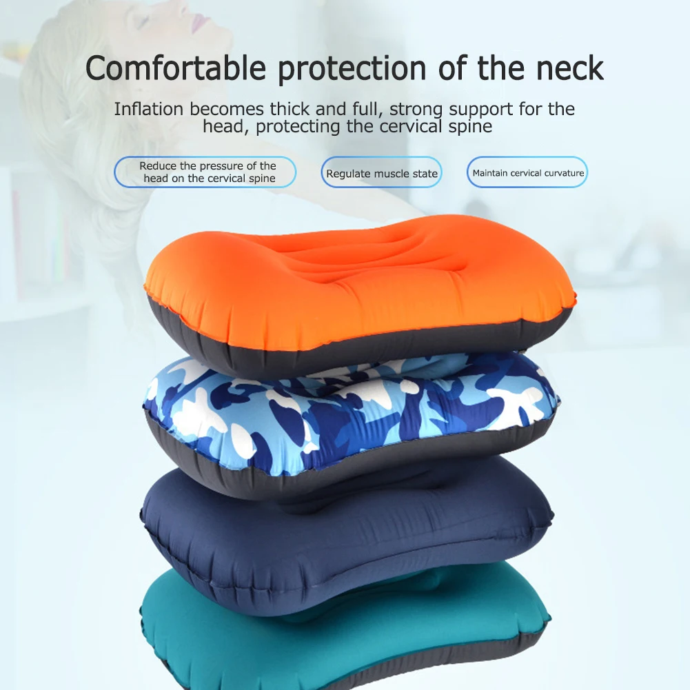 Multipurpose Camping Pillow Easy Storage Outdoor Pillow Inflatable Waist Cushion