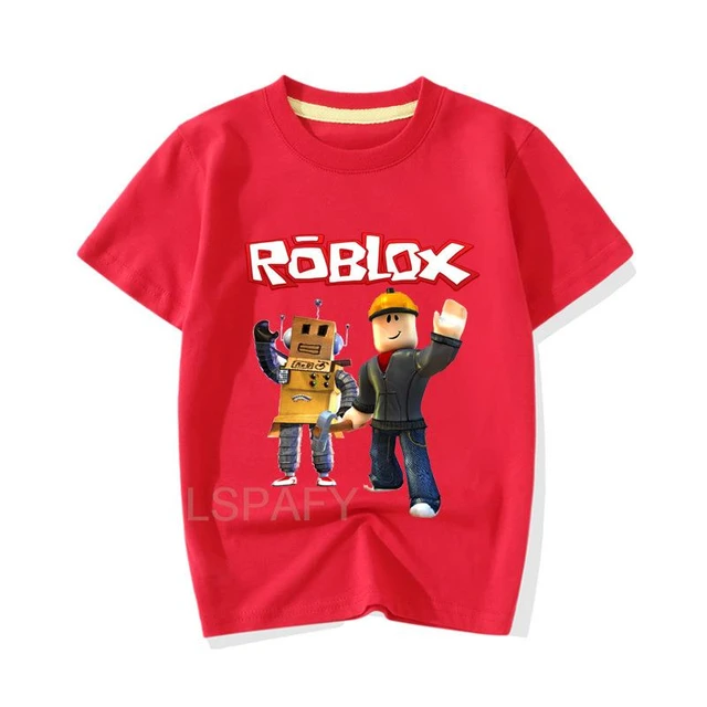 Boys Girls Kids Roblox Cartoon Anime 3d Printing Short Sleeved New