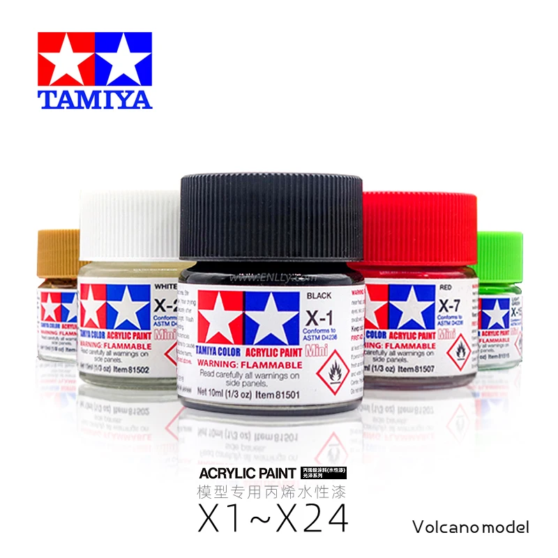 10ml Tamiya X1-X24 model paint water-based acrylic paint  glossy series 11 2