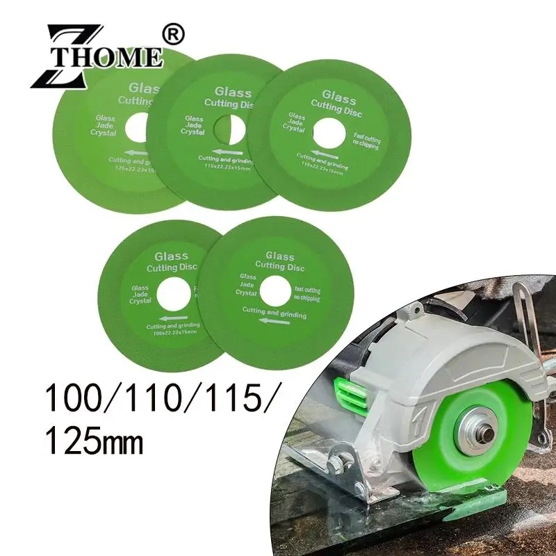 

100/110/115/125mm Glasscutting Blade Ceramic Tile Jade Crystal Wine Grinding Diamond Ultra-thin Saw Blade Glass Cutting Blade