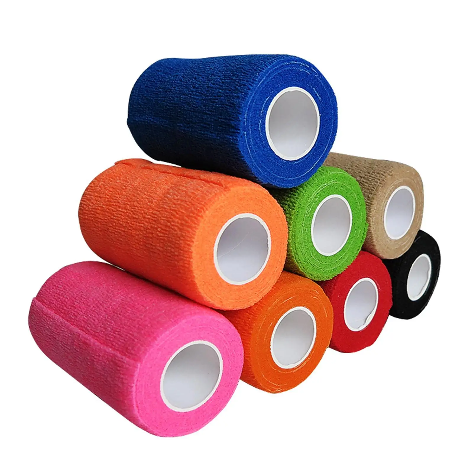 5X Vet Wrap 4 inch Wide Non Woven Elastic Self Adherent Wrap for Dogs Pet