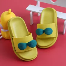 

Cute Summer Boy Girls Slippers Cartoon Bean Sprouts Indoor Outdoor Soft Non-Slip Young Children Sandals For Mother Kids 25-35