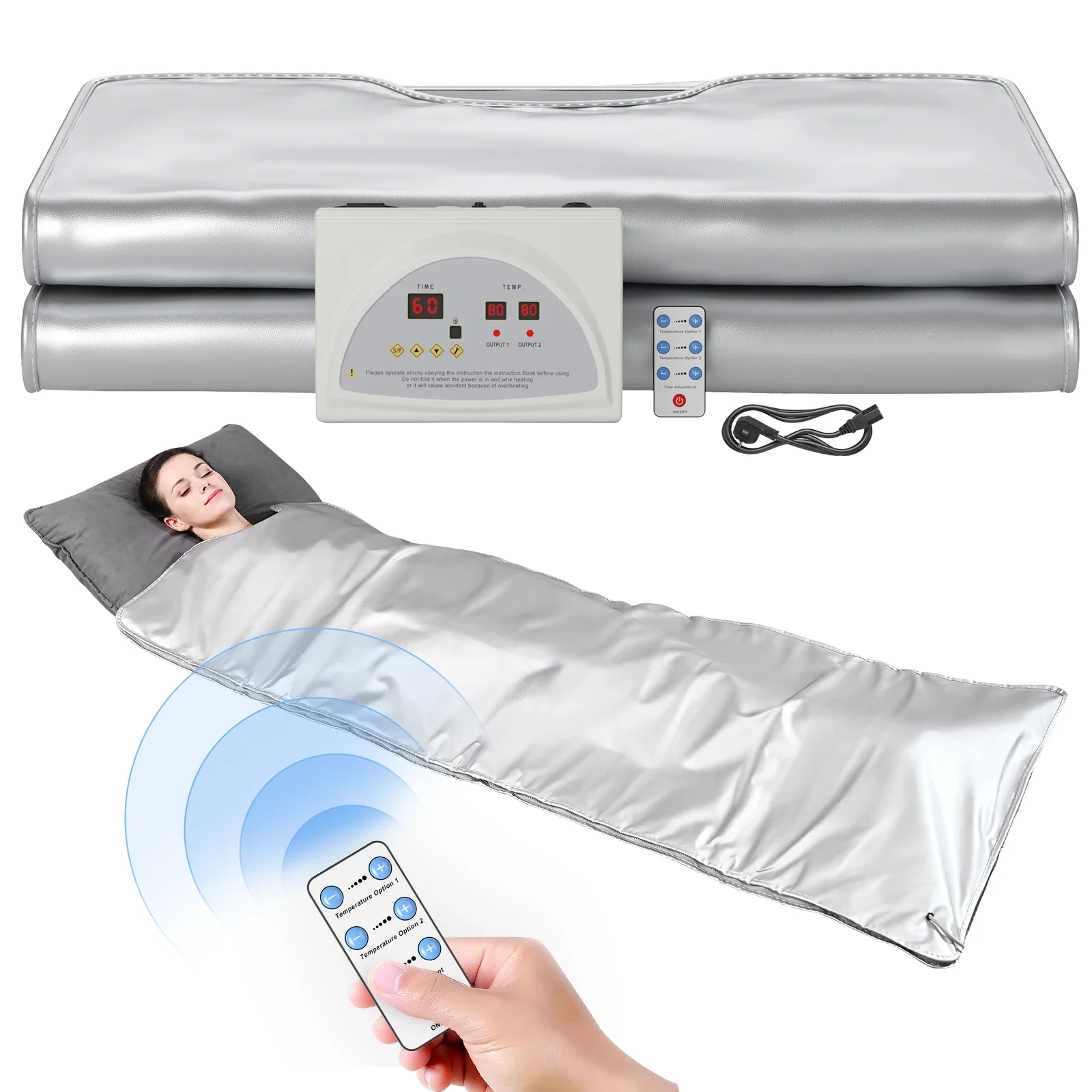 Sauna Blanket Far Infrared Hot Compress Single Zipper Acid Discharge Blanket