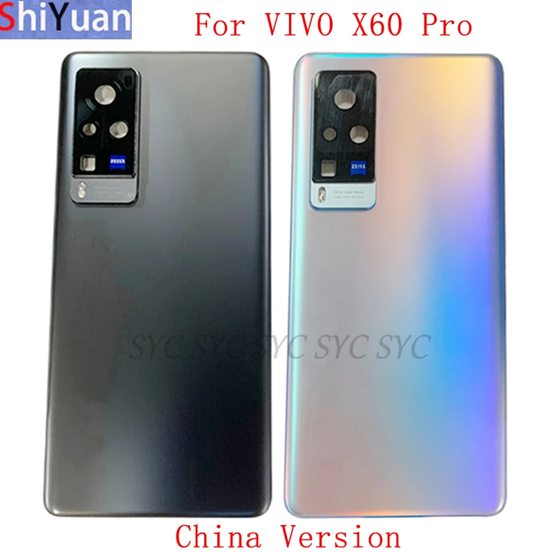 

Original Battery Cover Rear Door Housing Case For VIVO X60 Pro China Version Back Cover with Logo Replacement Repair Parts