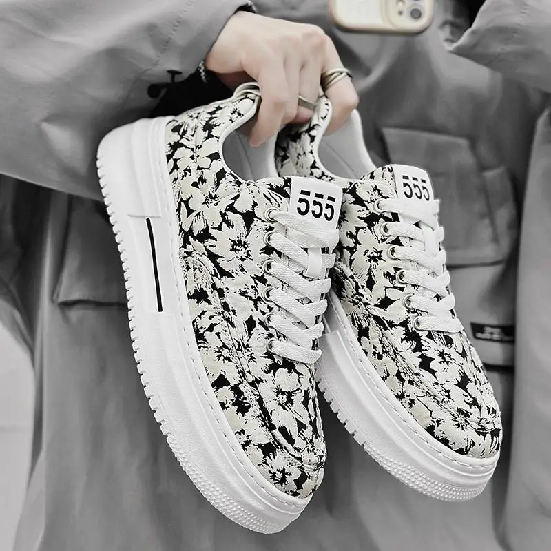 

Мужская обувь, Новинка осени 2023, Мужская Рабочая одежда для кухни, Молодежная Рабочая модная обувь, Летние черные повседневные туфли для скейтборда