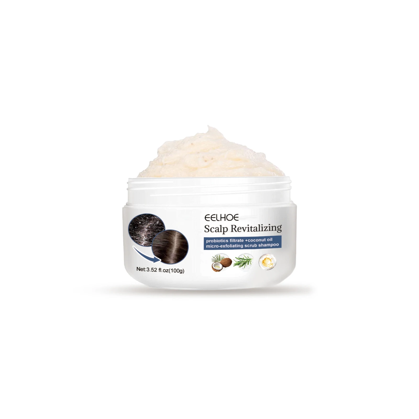 Eelhoe Scalp Exfoliator Scrub Moisturizes Scalp Improves Rough Deep Repair Moisturizes Dry Hair Clean Refreshing Scrub