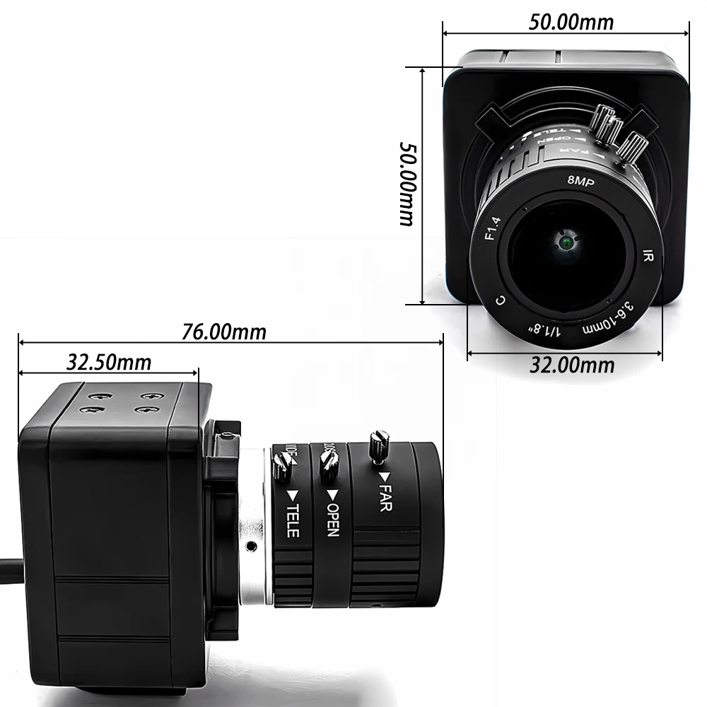 20X Zoom IP Camera 1080P 60FPS 1/2.8" IMX307 CMOS With 5-50mm Varifocal Lens Sup